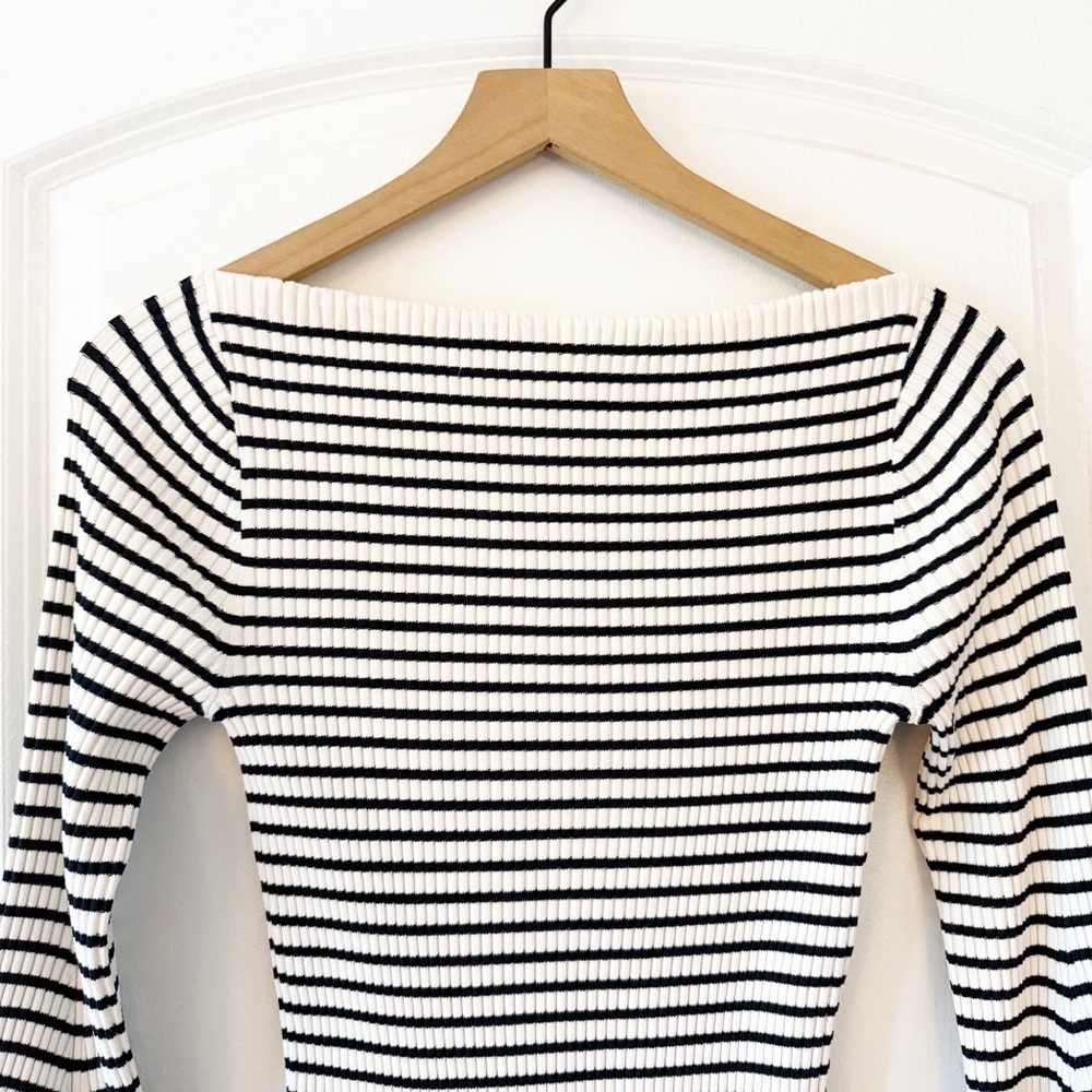A.L.C. Aster Striped Long Sleeve Top NWT - Picture 3 of 13